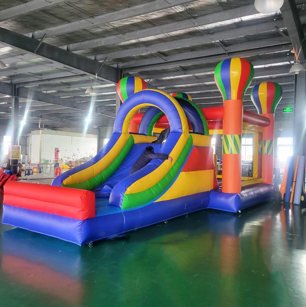 Inflatable Bounce House With Slide Bouncy Castle High Quality PVC Material Free Blower Included