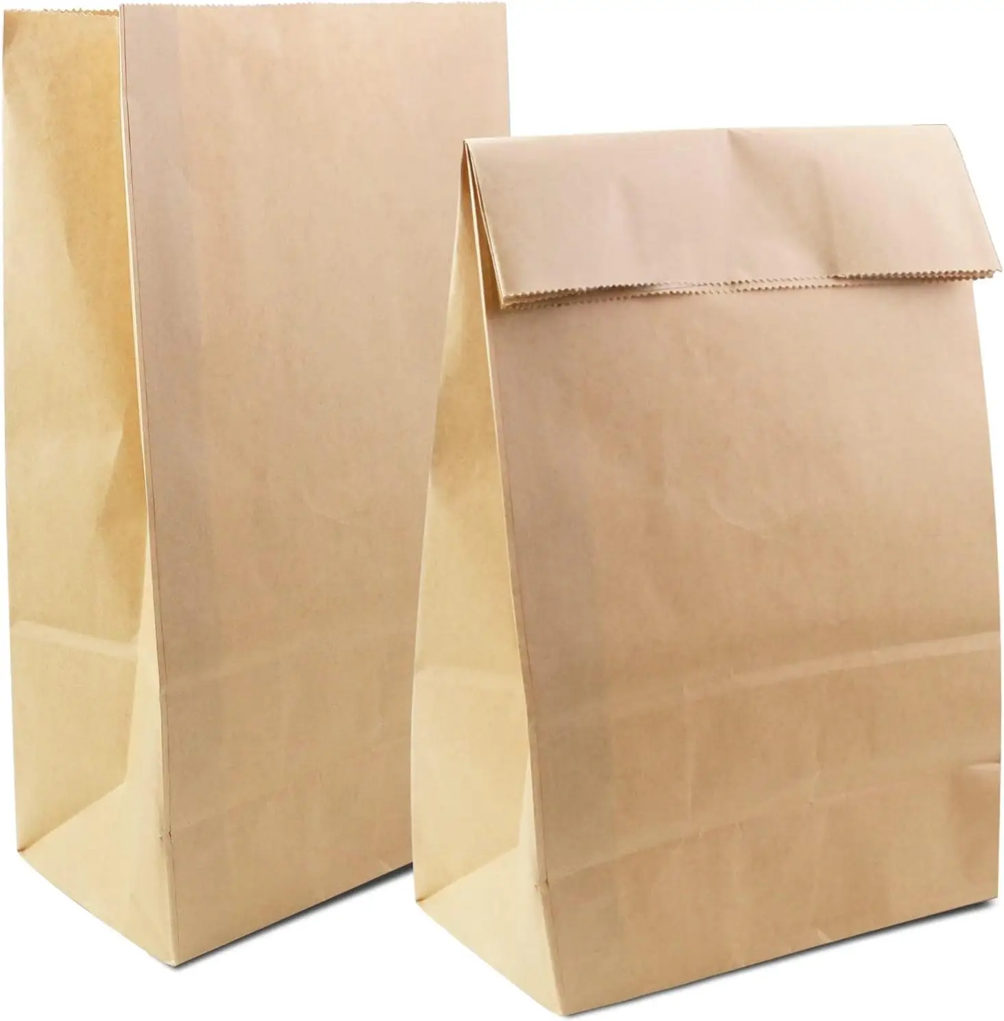 

Large Capacity Kraft Paper Bags (12.5×7×4.3 Inch) | 12LBS Tear-Resistant & Freezer-Safe | Multi-Use for Lunch/Picnic/Party/Retai