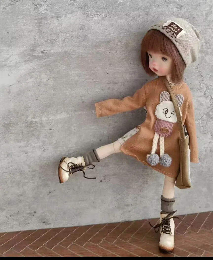 2025 4pcs kawaii casual style Blythe set Hats, hoodies,socks, bags 1/6 30cm(Fit for azone,Pullip,Ob22/24/26, Licca)