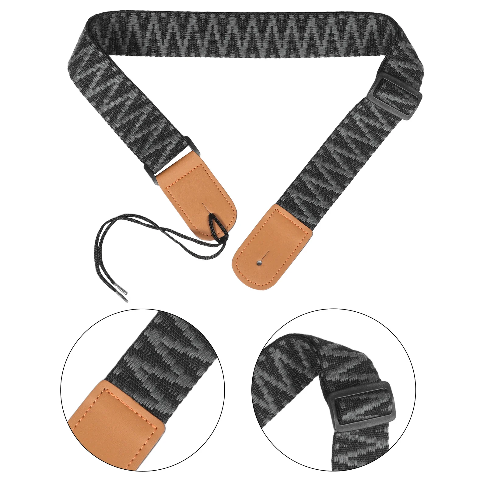 

Ukulele Strap Adjustable for Kids Adults Compatible Various Models Vintage Nylon Instrument Accessories Acoustic Electric Straps