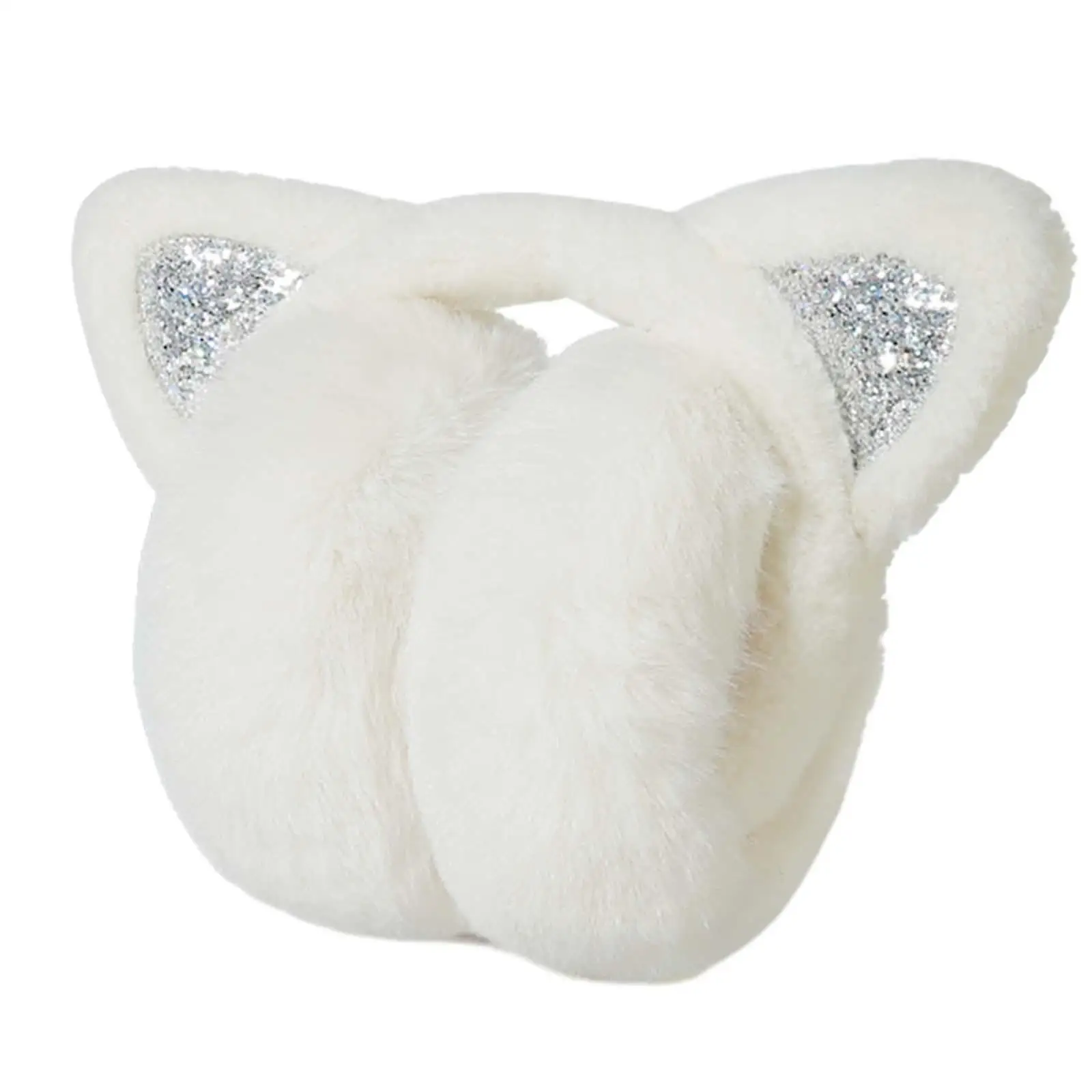 Earmuffs Warm Polyester Premium Soft Women Folded Ear Warmers Winter Ear Muffs for Traveling Outdoor Riding Skating Cold Weather