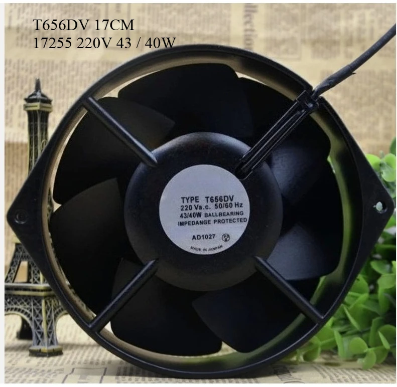 

For Original Royal Fan T656DV 17CM 17255 220V 43 / 40W full metal fan