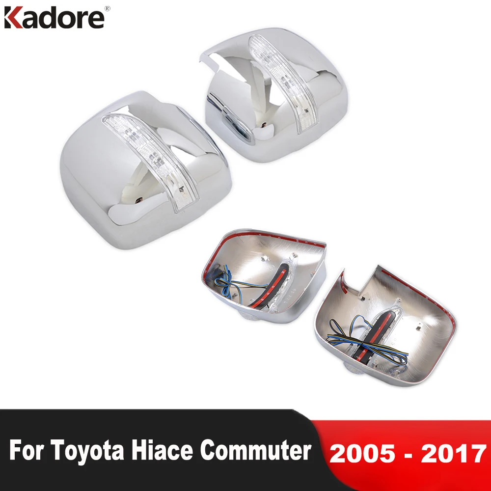 

Для Toyota Hiace Commuter 2005-2012 2013 2014 2015 2016 2017, хромированная крышка зеркала заднего вида на боковую дверь, накладка, аксессуары для стайлинга автомобиля