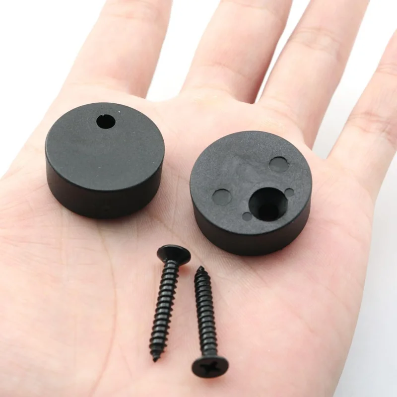 6PCS Disc Block Schiebe Scheune Tür Hardware Anti Jump Teile Einstellbare Stopper Pad Track