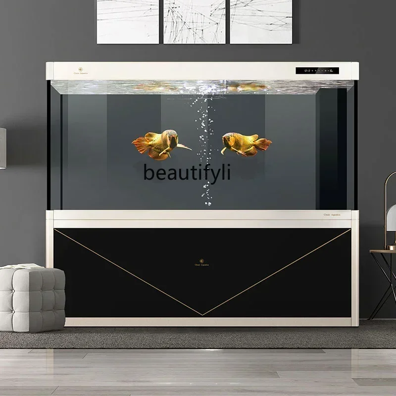 

FG44Medium and Large 1 M Living Room Ecological Glass Fish Tank Company New Aquarium