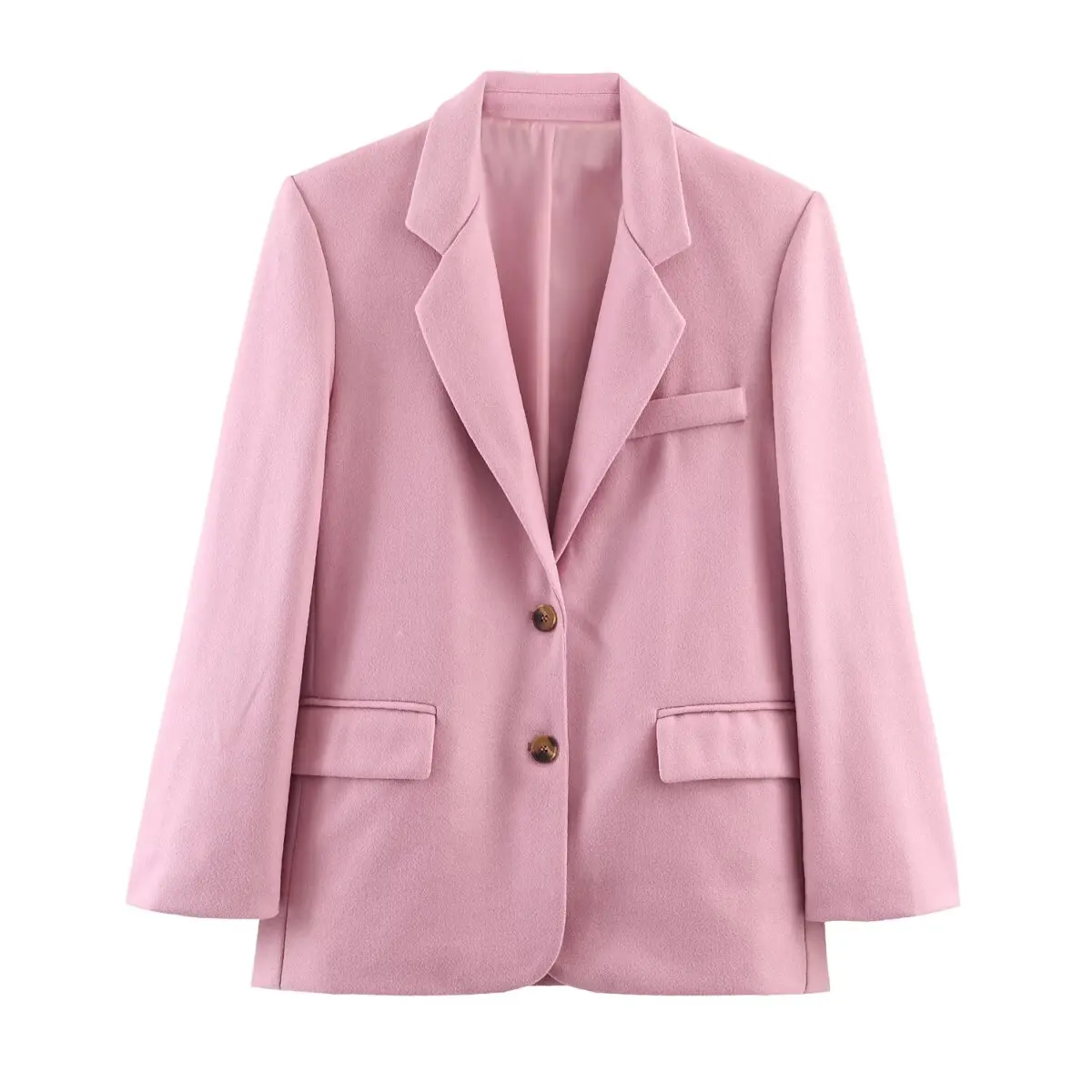 

WOMAN 2026 Summer New Fashion Loose Oversized Blazer Coat Retro Long Sleeve All-match Casual Chic Female Outerwear Overshirt