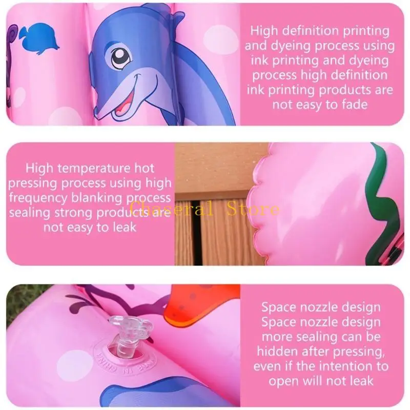 E7CE เล่นน้ำลอยของเล่นสำหรับเด็กหนา NonLeakage เด็กลอยน้ำ Raft