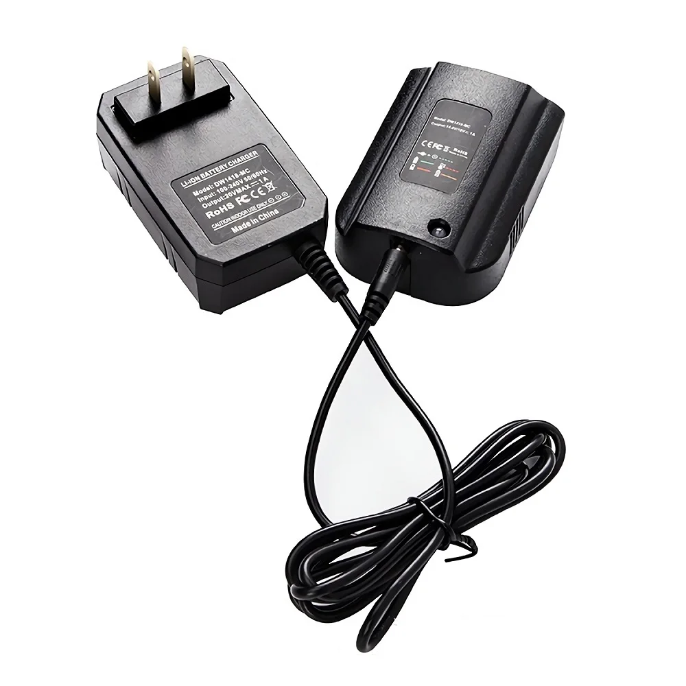 Cargador de batería de iones de litio 1A para Dewalt, reemplazo de litio de 14,4 V y 20V para modelo DCB118, DCB107, DCB115, DCB112, DCB143, DCB206, UE y EE. UU.