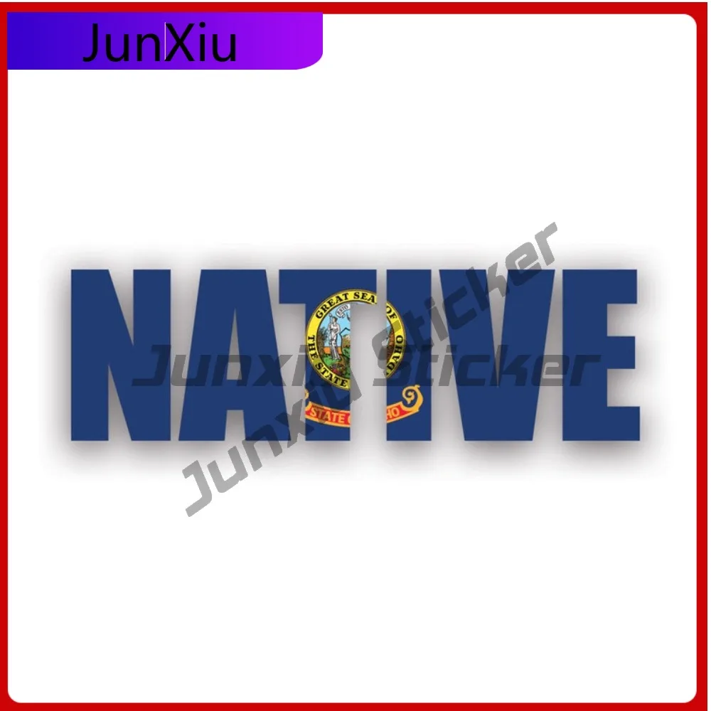 

Idaho Native Sticker Waterproof Scratch Resistant Classic For Laptop Rear Windshield Car Window No Residue Easy To Remove Decal