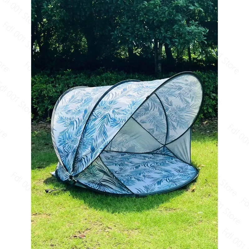 Beach Tent with Sunscreen Protection - Windproof Waterproof Canopy Fully Automatic Quick Setup for Outing Supplies