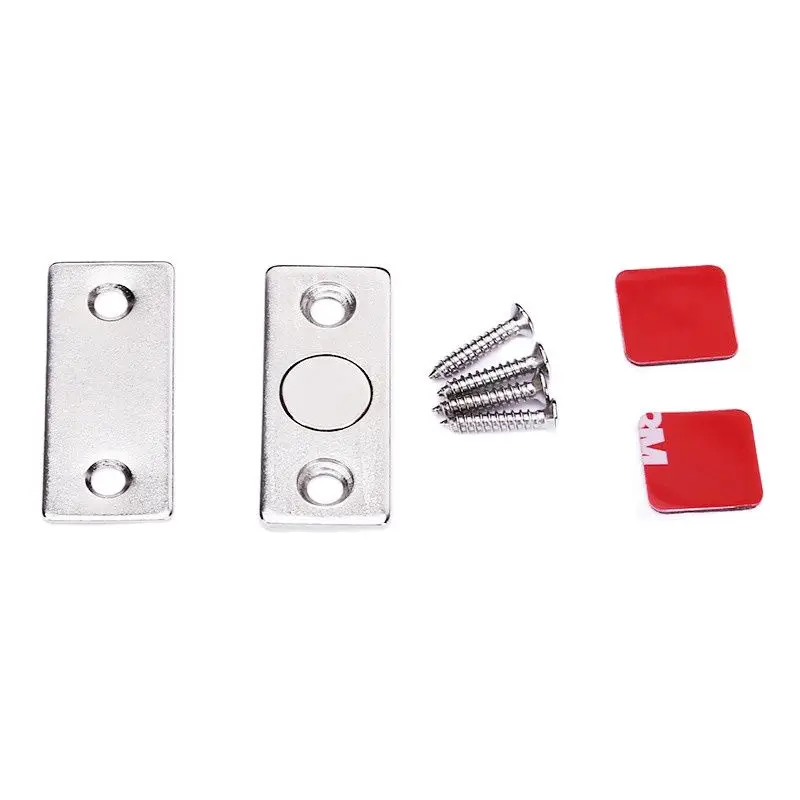 No Punching Ultra-thin Invisible Sliding / Wardrobe Strong Magnetic Cabinet Door Suction