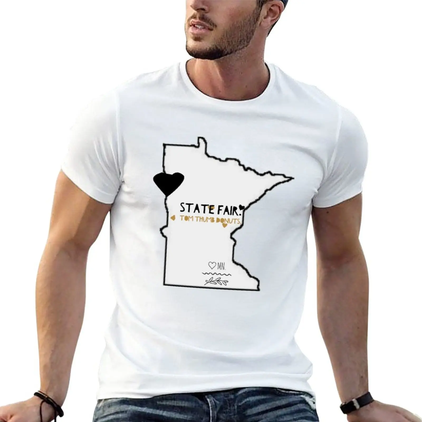 New MINNESOTA STATE FAIR T-Shirt shirts graphic tees Short t-shirt korean fashion heavyweight t shirts for men