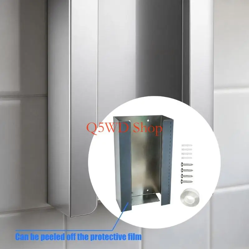 Q5WD Metal Glove Box Holder for Wall Mount Clinic Room Daily Access