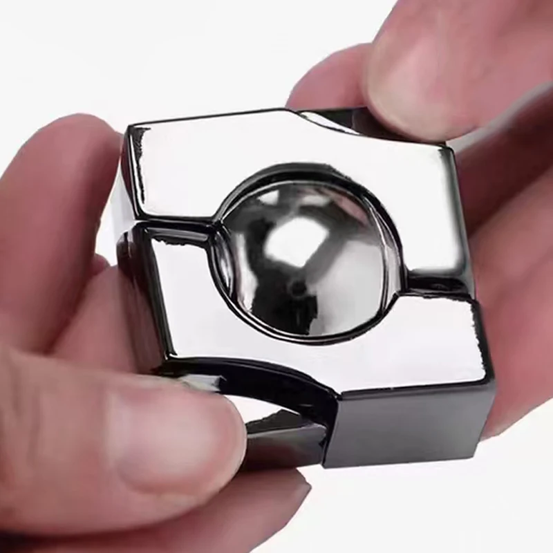 Metal Puzzle Lock Magic Ball Unlock Interlocking IQ Test Brain Teaser Disentanglement Educational Toys For Kids Adults