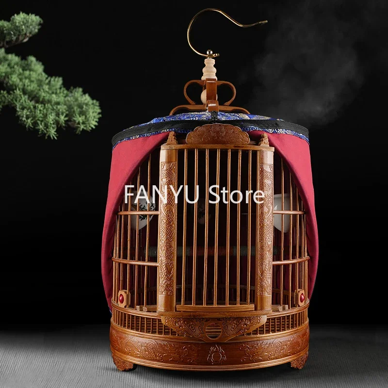 Luxury Carrier Bird Cages Parrot Canary Outdoors Wooden Bird Cages Budgie Breeding Maison Oiseaux Exterieur Pet Products WZ50BC