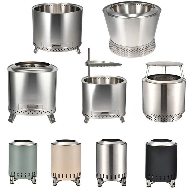 

Outdoor Firewood Stove Garden Party Barbecue Heating Smokeless Campfire