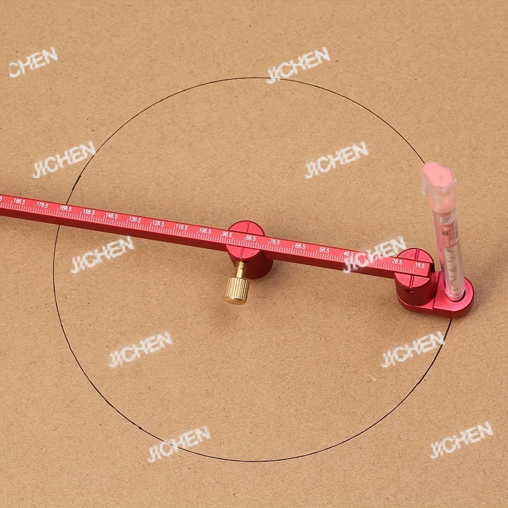 

300Mm woodworking scribing gauge center positioning ruler scribing round ruler woodworking compass woodworking compass
