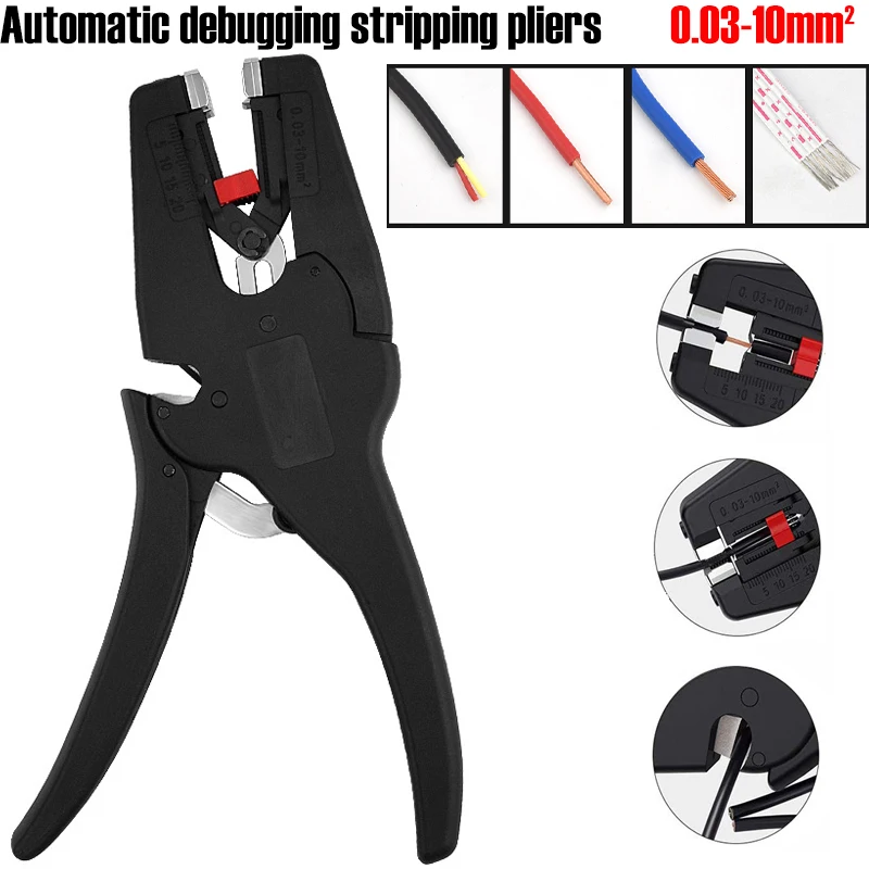 

Wire Strippers Multifunction Duckbill Wire Cutting Auto Debugging Pliers Pulling Wire Stripping Peeling Dialer Electrician Tools