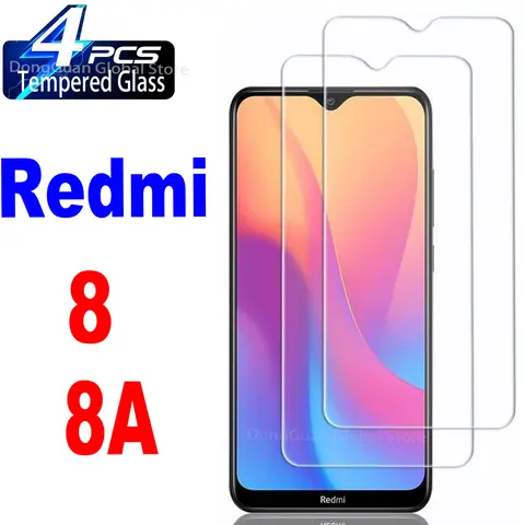 Xiaomi Redmi 8 8A용 강화 유리 화면 보호기 유리 필름