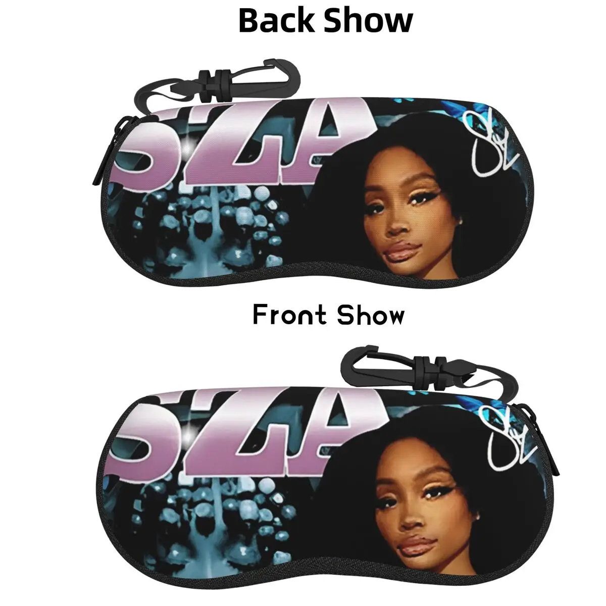 

SZA Album Classic Shell Glasses Case Protective Sunglasses Box Women Men Soft Eyeglasses Bag Pouch