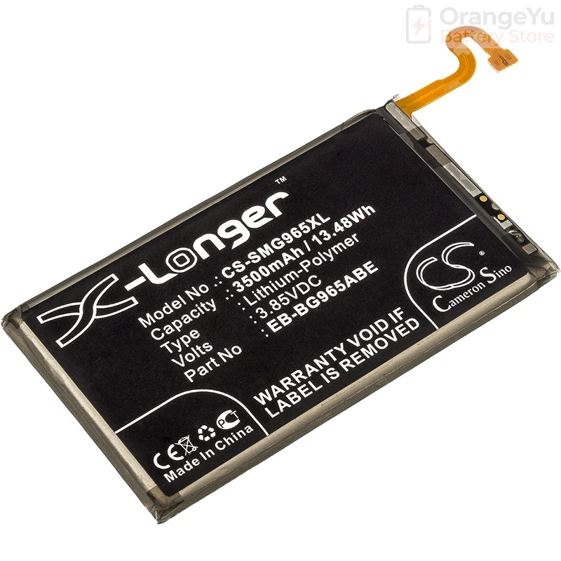 Replacement 3.85V 3500mAh Mobile SmartPhone Battery for Samsung Galaxy S9 Plus SGH-N943 SM-G965F G965J Galaxy S9+ EB-BG965ABA