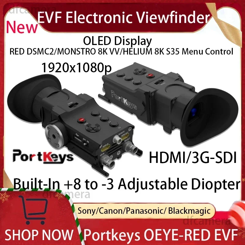 YYHCDF Wholesale Original For PortKeys OEYE-RED 3G-SDI/4K HD EVF Electronic Viewfinder OLED Display Support Blackmagic-Panasonic