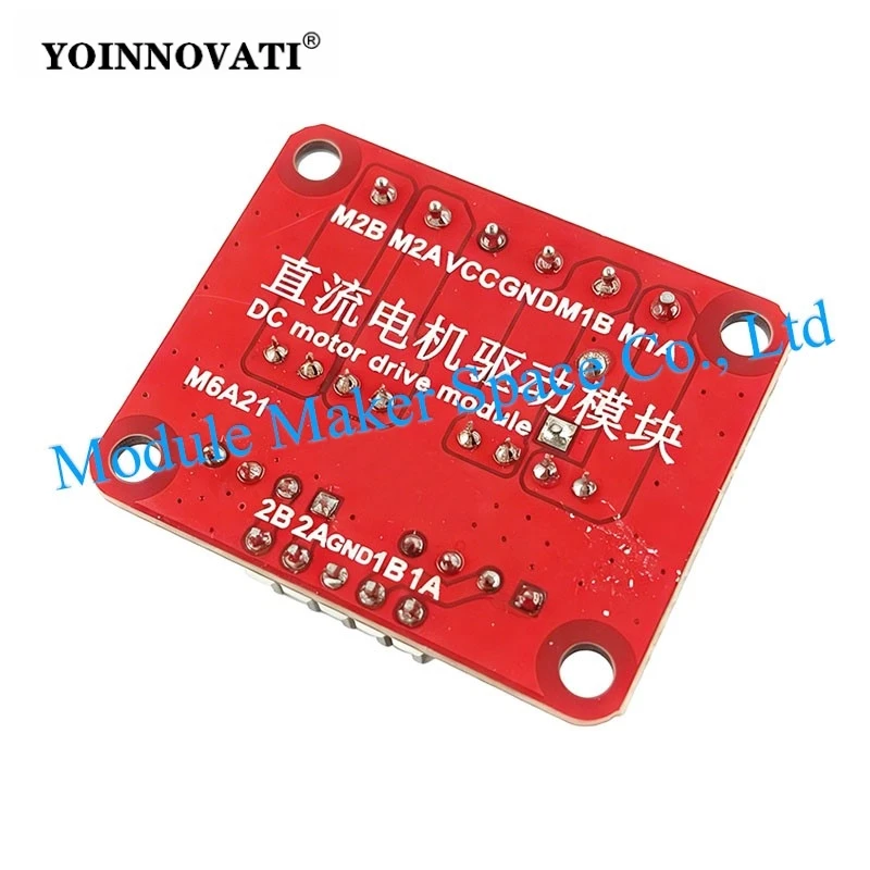 2-Channel DC Motor Driver Module DC Dual-Birectional Motor Drive Controller 3-13V 6A for DIY Robotics/Arduino/Smart Car