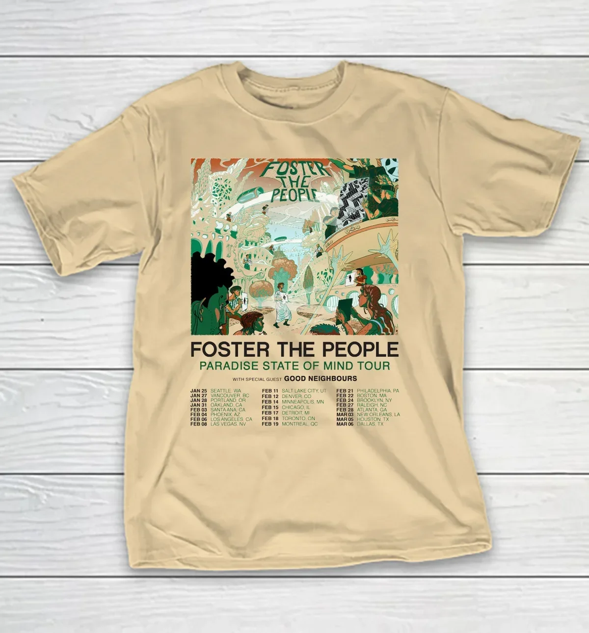 Foster the People Tour 2025 Gift For Fan All Size S to 5XL T-shirt TMB4498