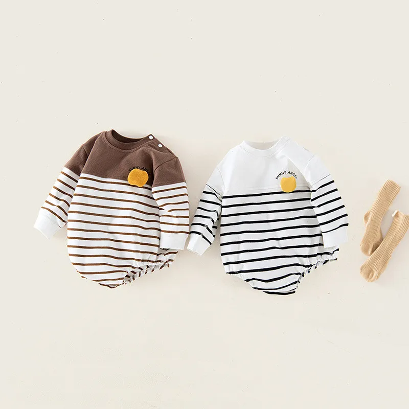 

Baby Bodysuits Long Sleeve Stripe Cotton Jumpsuit Onesie Boy Clothes 0-3 Years