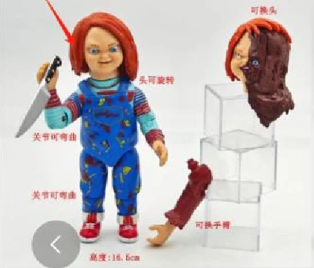 Horror Movie Characters Chucky Freddy Jason Trick 'R Treat Sam  Scary Saw Articulated Joints Moveable Action Figures Toys