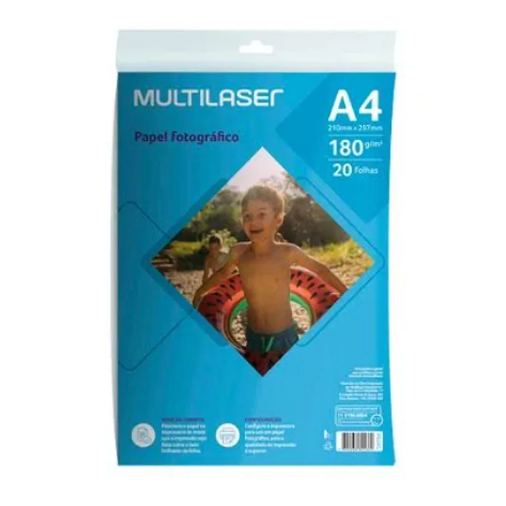 Matte A4 photo paper 180g 20 sheets PE045