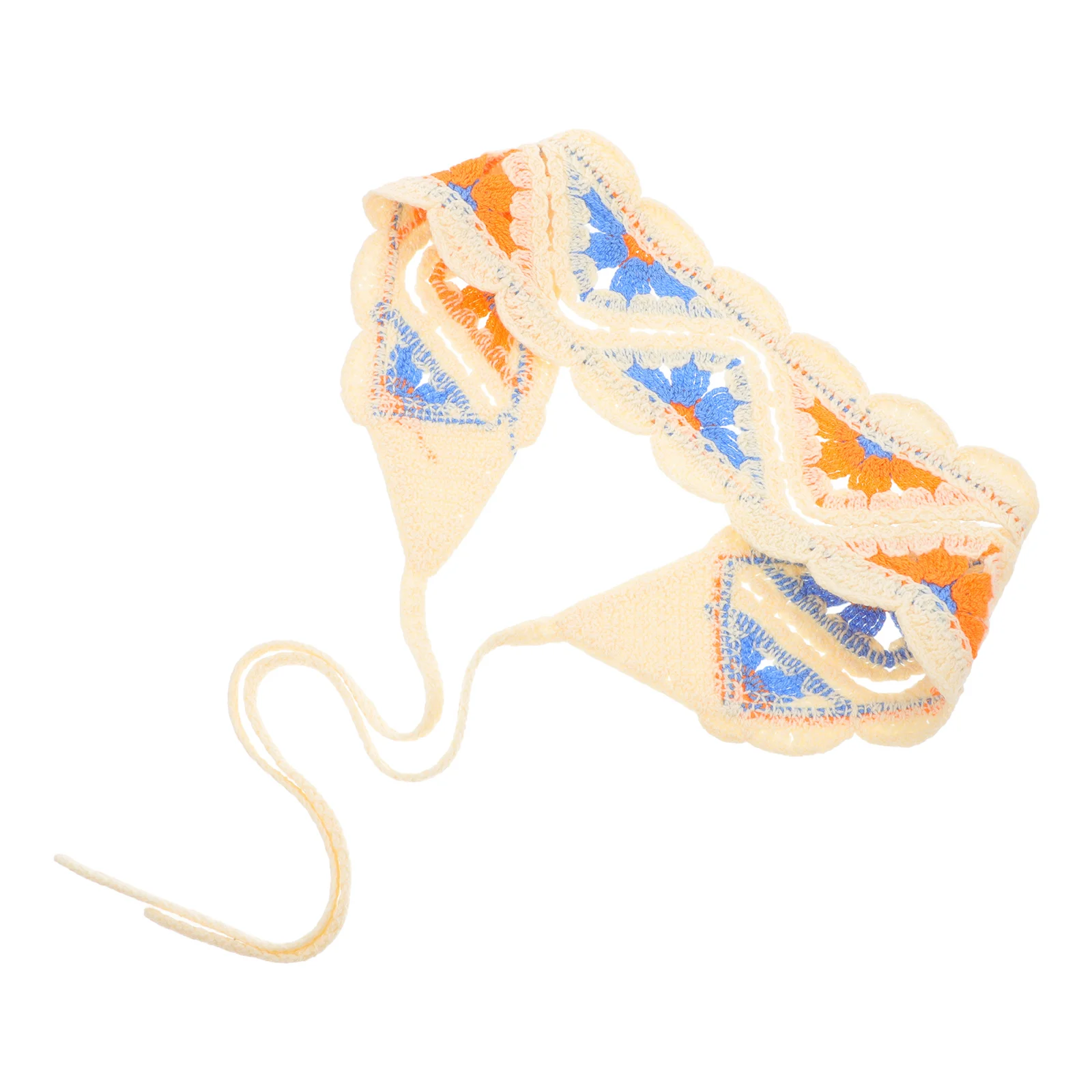 

Pastoral Style Headscarf Cotton Breathable Hair Bandana Neck Scarf for Women Boho Headband Beach Bridal Accessories Turban