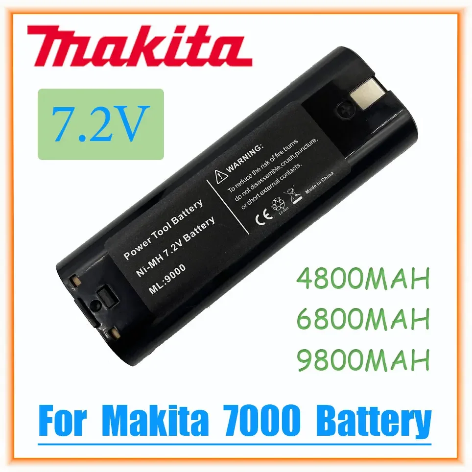 

Сменный никель-металлогидридный аккумулятор 7,2 V 4800mAh для Makita 7000 7002 7033-9 191679-4 192695-4 632002-2 632003 V аккумулятор L50 7,2-2