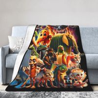 Italian Brainrot Al Generated Animals Blanket Fleece Textile Decor Gen Z Multifunction Ultra-Soft Throw Blanket Bed Rug Piece