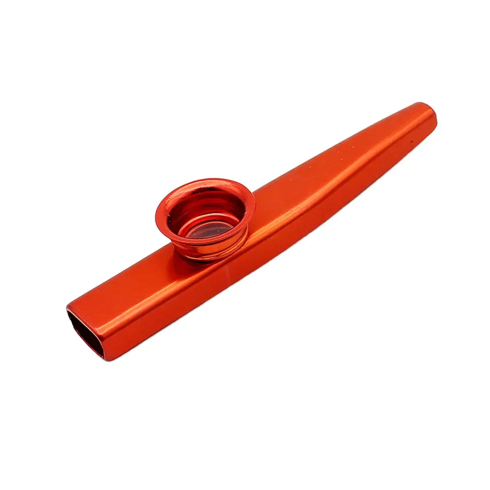Lightweight Metal Aluminum Alloy Kazoo For Beginner Flute Instrument Music Lovers Woodwind Instrument Simple Design Portable
