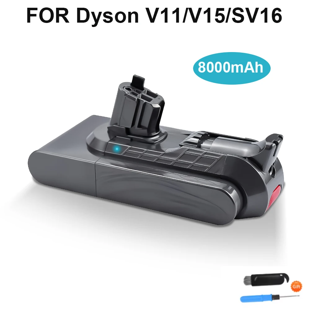 8000mAh Compatible Battery For Dyson V11 Absolute V11 Animal  V11 Extra V15 Detect V15 Detect Absolute Vacuum Cleaner battery
