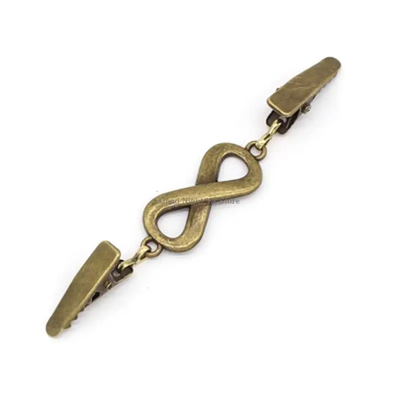 Vintage Dress Clips Geometric Patterns Sweater Clips Winter Scarf Clasps Cardigan Shawl Clips