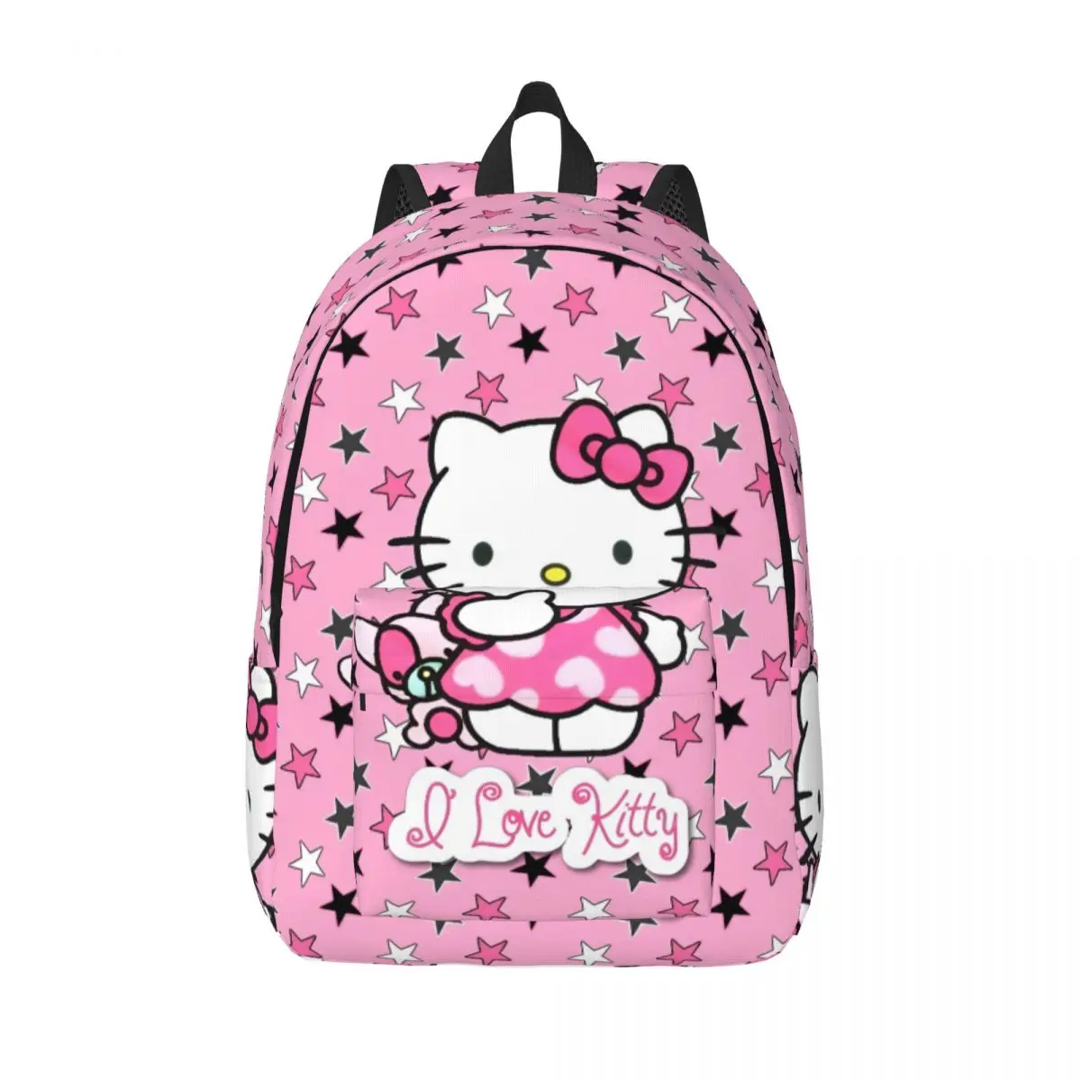 

Рюкзак с героями мультфильмов «Hello Kitty Star», школьный рюкзак для школьников средней школы, холщовый рюкзак для подростков, походный рюкзак