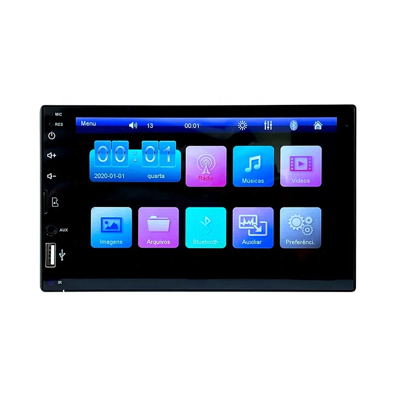 

7inch HD LCD Touch Screen BT 1din Audio Car Stereo 7 Inch 1 Din Car Radio MP5 Video Player With Rear View Camera