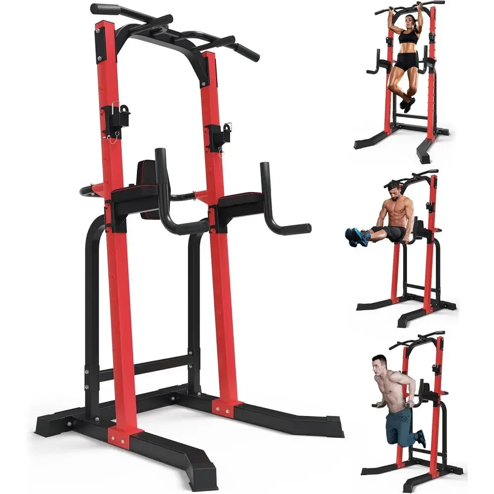 

Многофункциональный домашний тренажер из высокопрочной стали с силовой стойкой, турником и становой станцией, выдерживающий нагрузку до 680 кг, с регулируемой высотой для калистеники