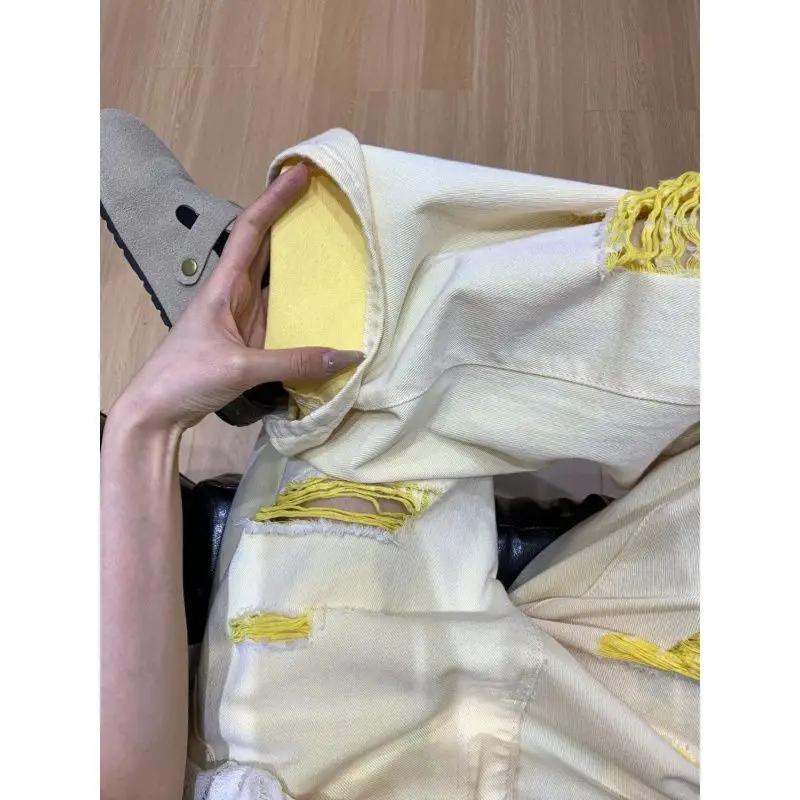 Elastic Woman Jeans Button Fly Zipper Closure Belted Buckle Adjustable Waistband Female Denim Fashion Basic Simple Fall Spring