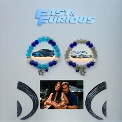 Handmade Brian and Mia matching Couple bracelets | Y2k Aesthetics fast and furious skyliner34 acura integra | Gift for Her/Him