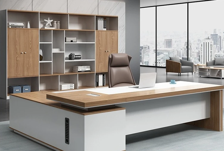 Simple Modern Commercial Office Furniture, Chinese Atmosphere, Desk Supervisor, Manager, President Table
