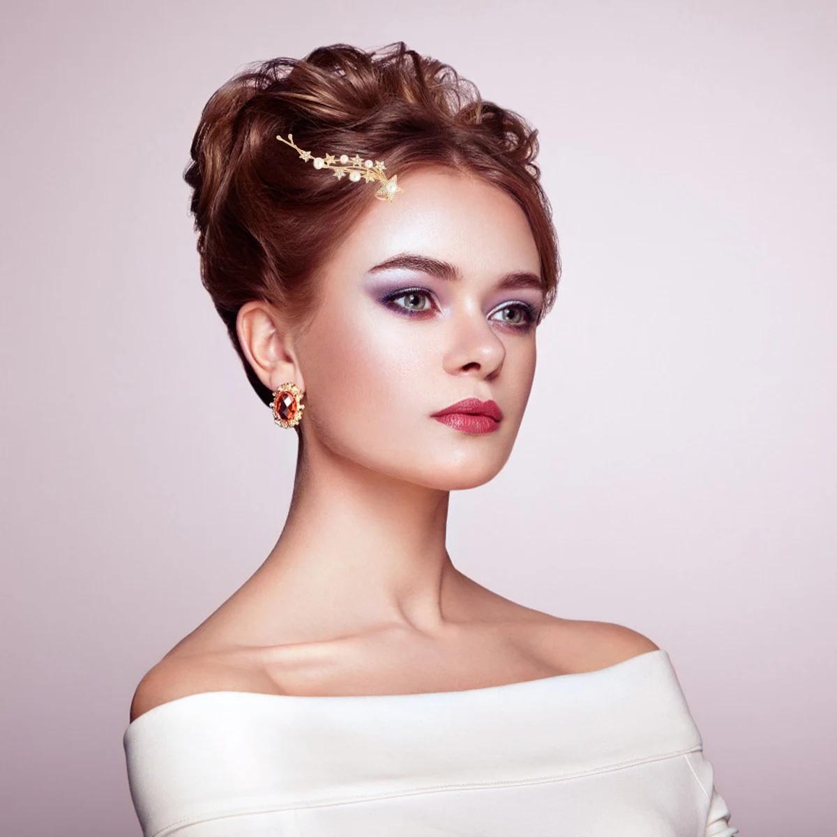 

3pcs Crystal Rhinestone Hair Clips Zinc Alloy ABS Lightweight Women Hair Accessories Bobby Barrettes for Wedding