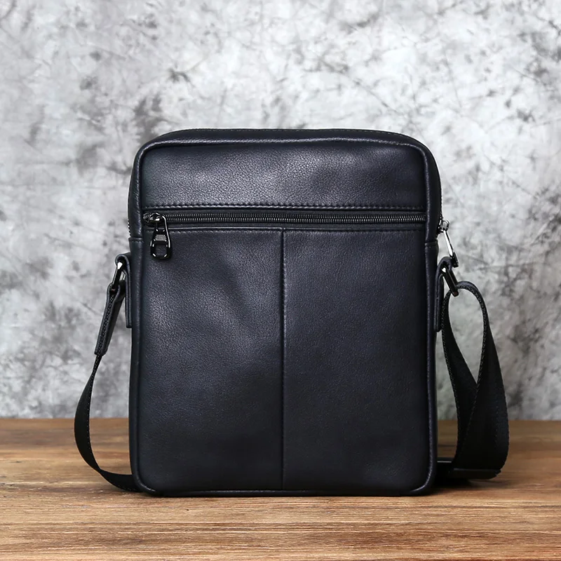 NZPJ Leder herren Schulter Tasche Casual Große-Kapazität Weichem Leder Rucksack Top Schicht Rindsleder Vertikale Messenger Business Tasche – Detail 16