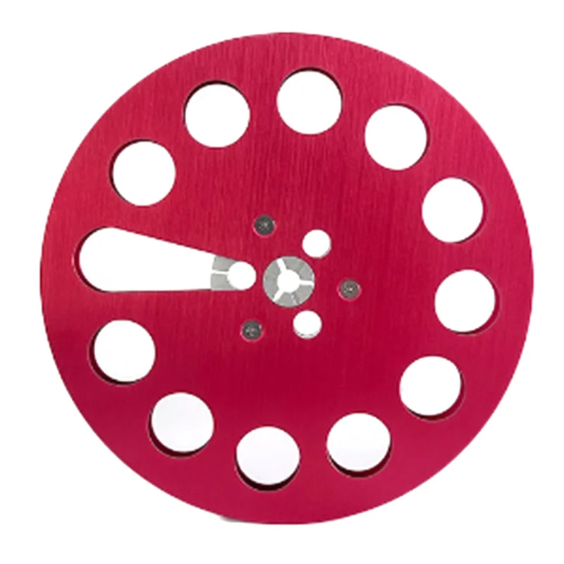 

New Analog Audio 7Inch X 1/4Inch Metal Tape Reel -NAB HUB Open Reel Audio Aluminum Takeup Reel 7 Inch( Red)