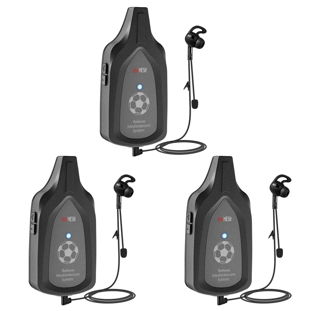 EJEAS Hot New Product F6 800m 6-referee Football Communication System Mesh Intercom Wireless Bluetooth Intercomunicador