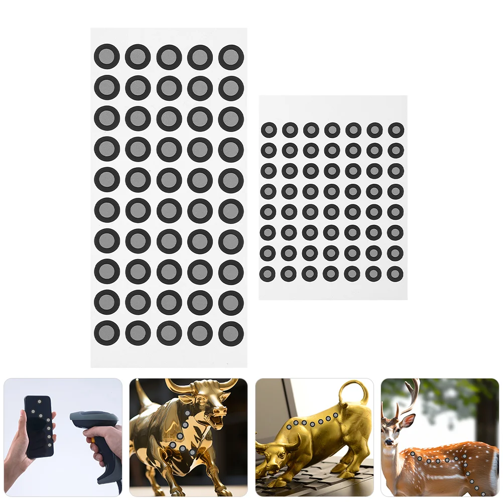 

4 Sheets 3D Scanning Reflective Stickers Scanner Handheld Total 112 Motion 212 Dynamic Electric