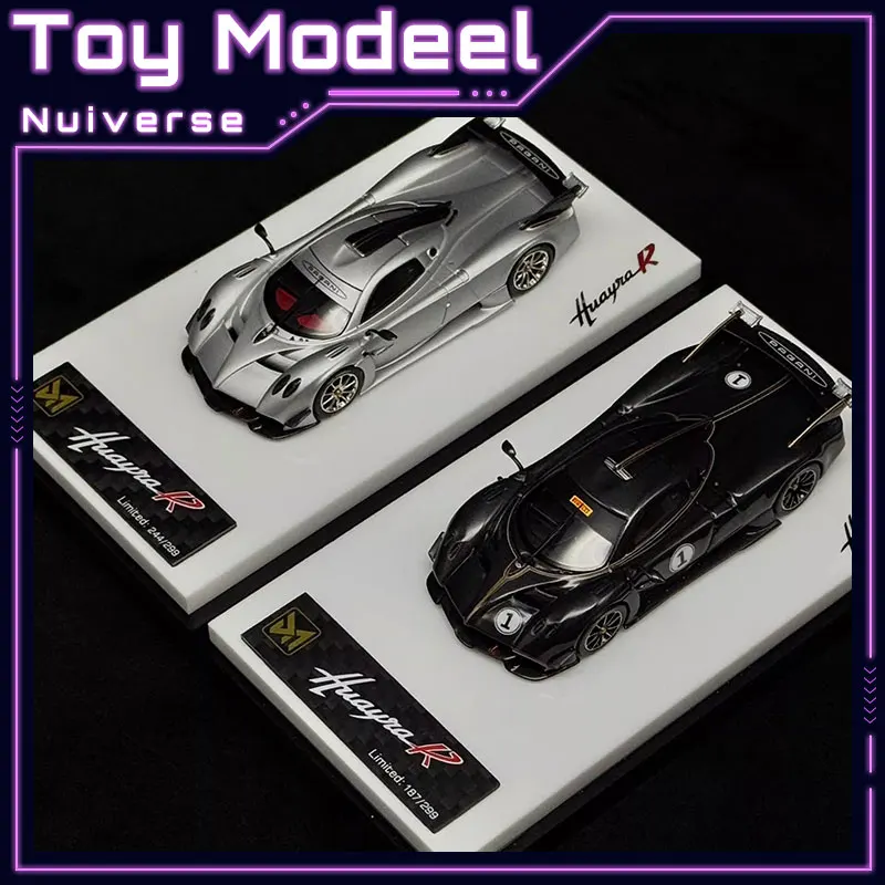 

Коллекционная модель автомобиля DMY 1:64 Pagani Huayra R из смолы, высокодетализированная, для демонстрации, игрушка для мальчиков, идеальный подарок
