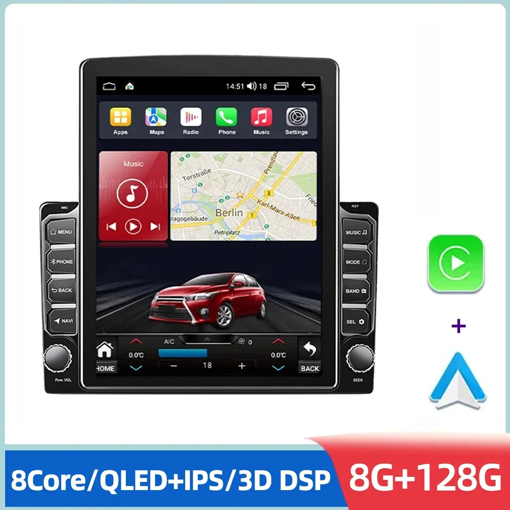 

Double 2Din Car radio Android 13.0 Autoradio 2 Din Universal 9.7" Vertical Screen Multimedia Video Player For VW Nissan Ford